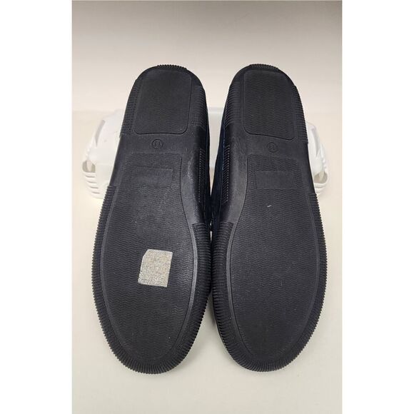 Vance Mens Shearling Slip-on Moccasin Slipper Navy Blue Size 11M - Picture 8 of 9